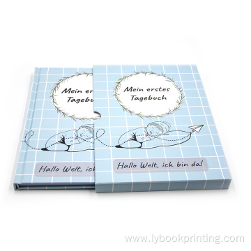 Custom first year baby memory book With Slipcase